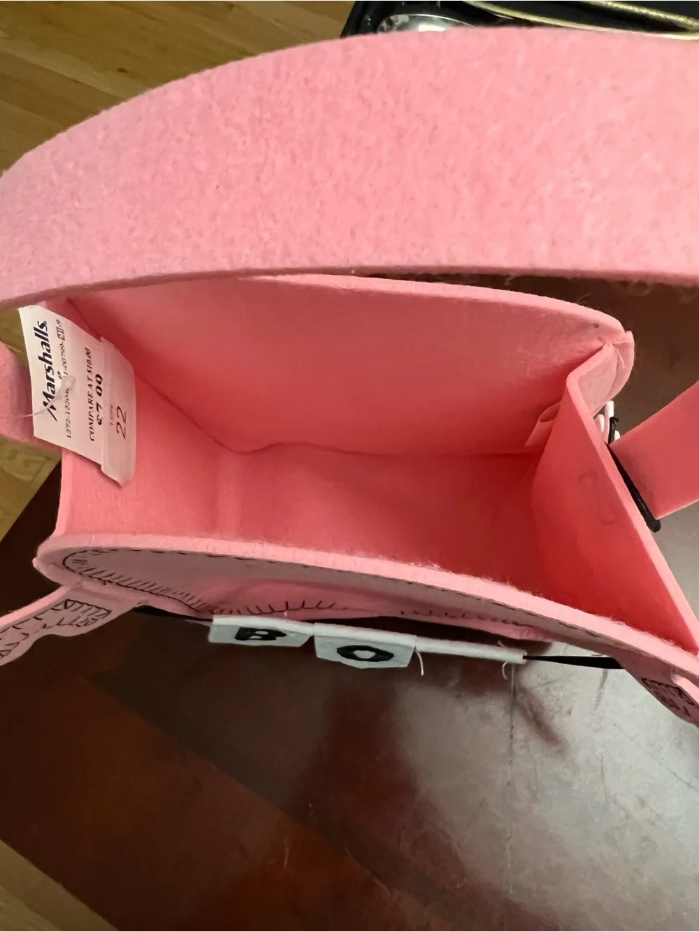 Marshalls Pink BOO Felt Bag
